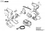 Bosch 0 603 937 703 Psr 7,2 Ve Cordless Screw Driver 7.2 V / Eu Spare Parts